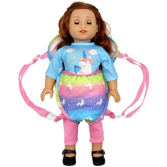 Bebê Conforto para Bonecas Reborn 43-45cm, em tecido resistente e cores vibrantes. Seguro para crianças 3-12 anos, perfeito para brincadeiras de cuidado e carinho!