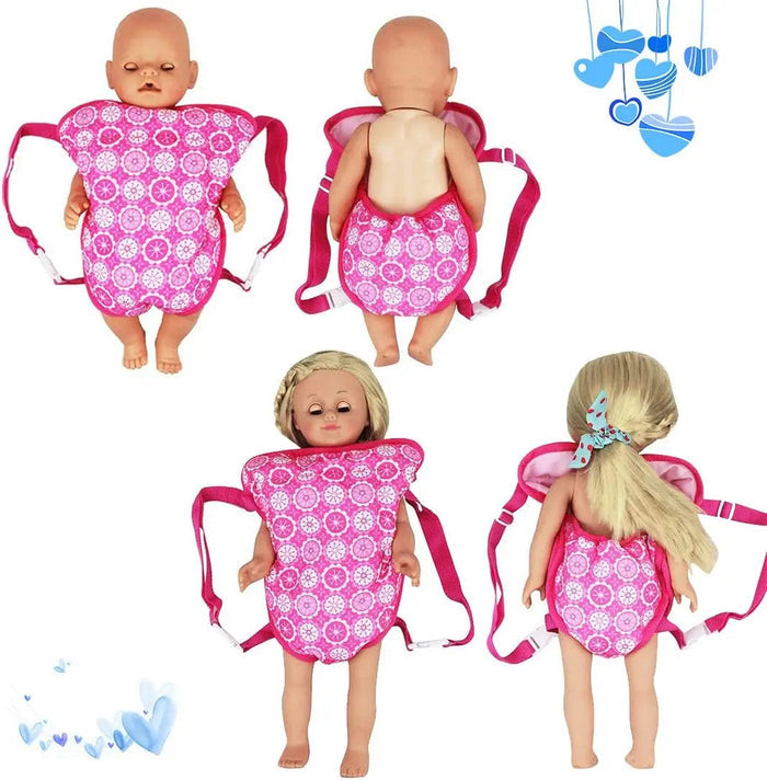 Bebê Conforto para Bonecas Reborn 43-45cm, em tecido resistente e cores vibrantes. Seguro para crianças 3-12 anos, perfeito para brincadeiras de cuidado e carinho!
