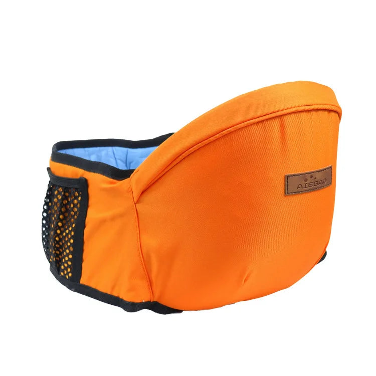 Canguru sling ergonômico com assento de quadril ajustável para bebês, ideal para passeios, viagens e conforto dos pais.