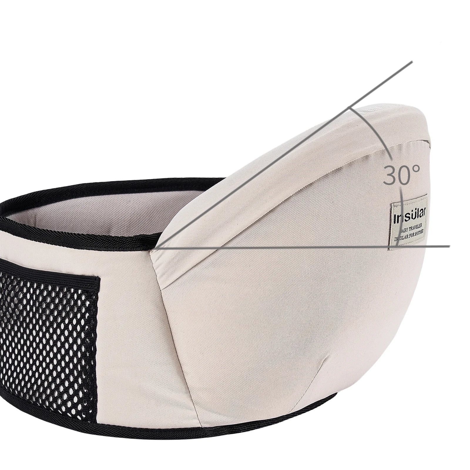 Canguru sling ergonômico com assento de quadril ajustável para bebês, ideal para passeios, viagens e conforto dos pais.