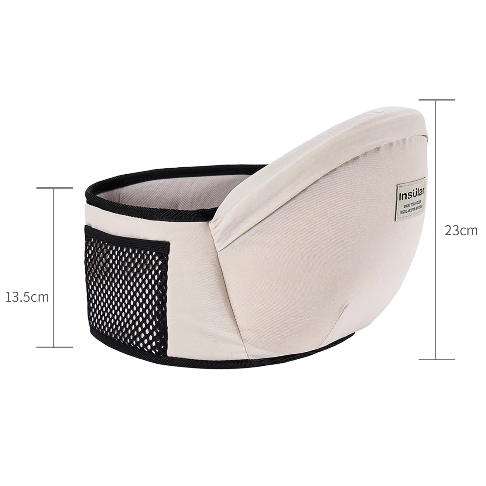 Canguru sling ergonômico com assento de quadril ajustável para bebês, ideal para passeios, viagens e conforto dos pais.