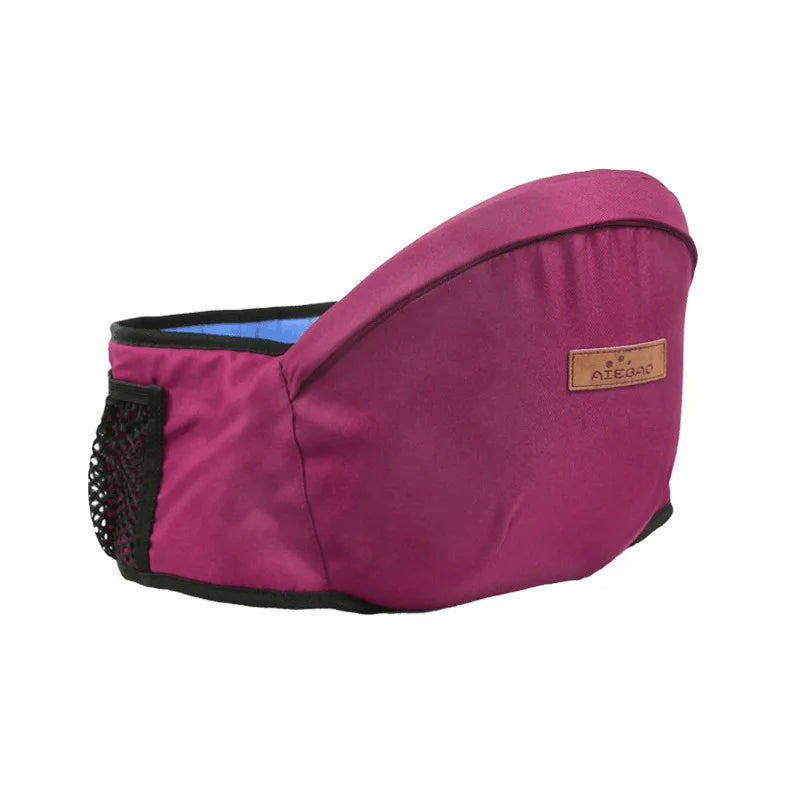 Canguru sling ergonômico com assento de quadril ajustável para bebês, ideal para passeios, viagens e conforto dos pais.