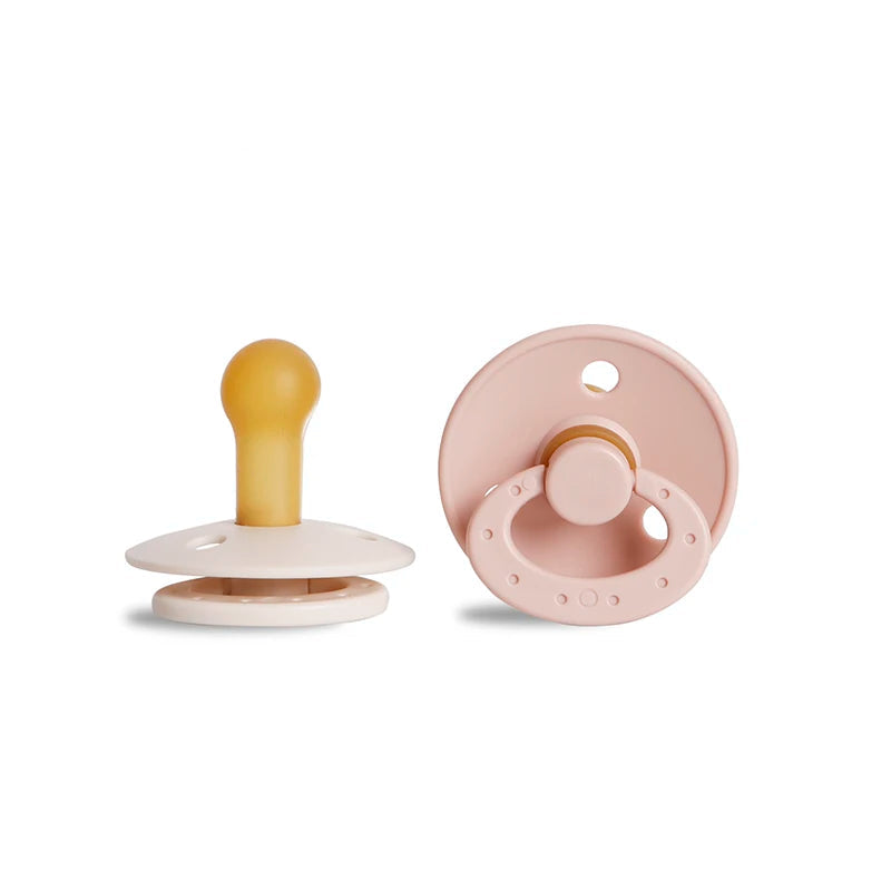 Chupeta ModaBebê em silicone grau alimentício, anatômica e livre de BPA, kit com 2 peças seguras e confortáveis para bebês.
