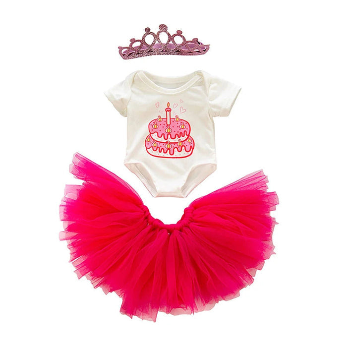 Conjunto Encantado de Roupas para Bebê Reborn 45cm, vestido de tule rosa e coroa brilhante. Tecido macio, para crianças 3+, perfeito para bonecas reborn e coleções!