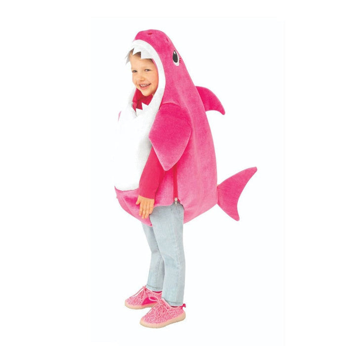 Fantasia Baby Shark Infantil, em poliéster, perfeita para crianças em aventuras mágicas. Ideal para festas e brincadeiras, combina estilo e imaginação com qualidade!