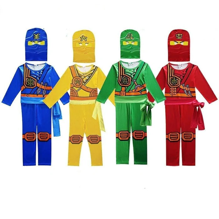 Fantasia Ninjago Edição Especial, em poliéster, perfeita para crianças em aventuras mágicas. Ideal para festas e brincadeiras, combina estilo e imaginação com qualidade!