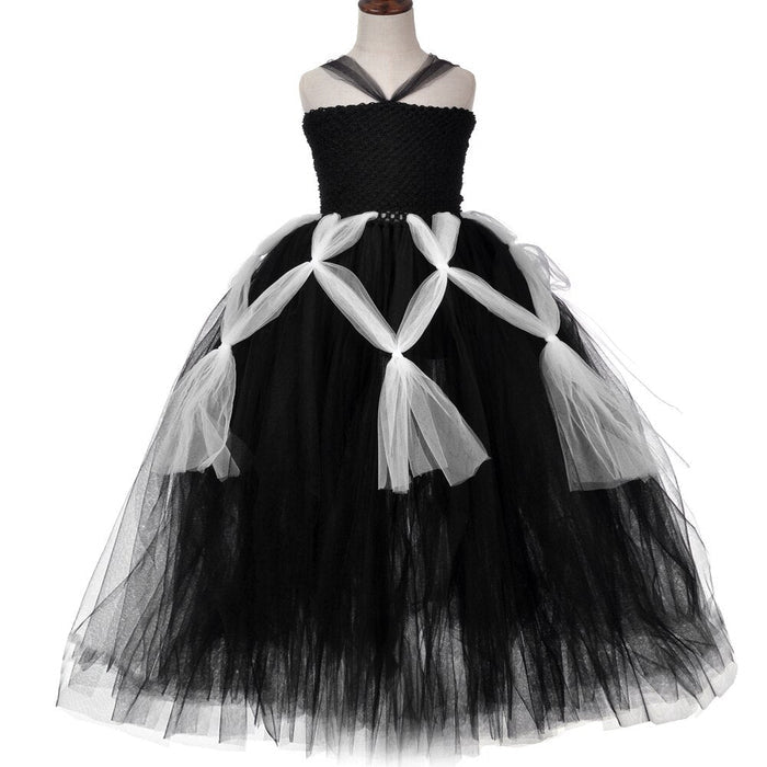 Fantasia Infantil Aranhinha Encantada com vestido e arquinho, em poliéster, nylon e voile. Perfeita para crianças, ideal para Halloween e brincadeiras mágicas com charme!