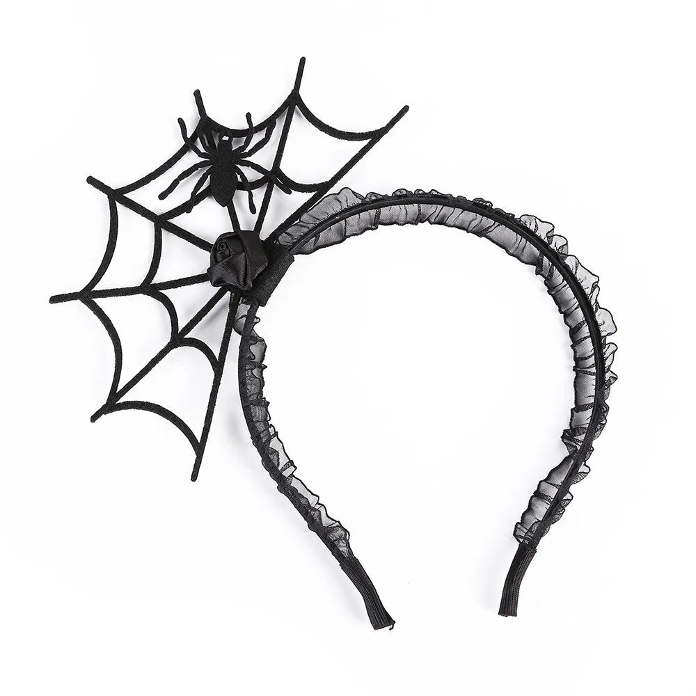 Fantasia Infantil Aranhinha Encantada com vestido e arquinho, em poliéster, nylon e voile. Perfeita para crianças, ideal para Halloween e brincadeiras mágicas com charme!