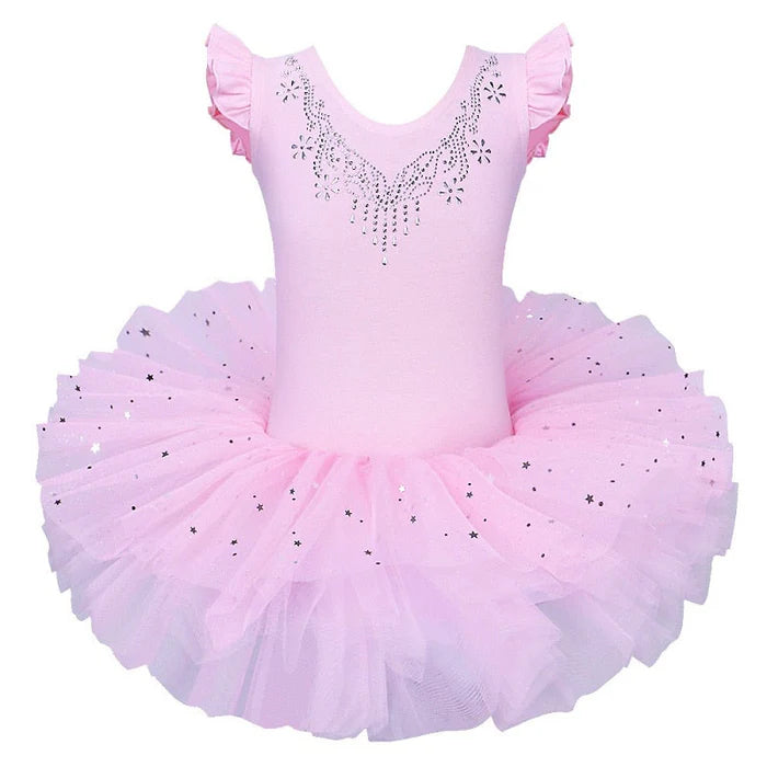 Fantasia Infantil Bailarina Tutu com vestido em tule e cotton. Perfeita para crianças, combina conforto e estilo para dançar e brincar como uma verdadeira bailarina!