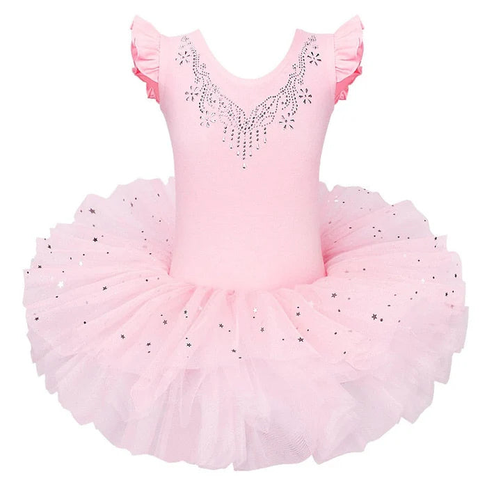 Fantasia Infantil Bailarina Tutu com vestido em tule e cotton. Perfeita para crianças, combina conforto e estilo para dançar e brincar como uma verdadeira bailarina!