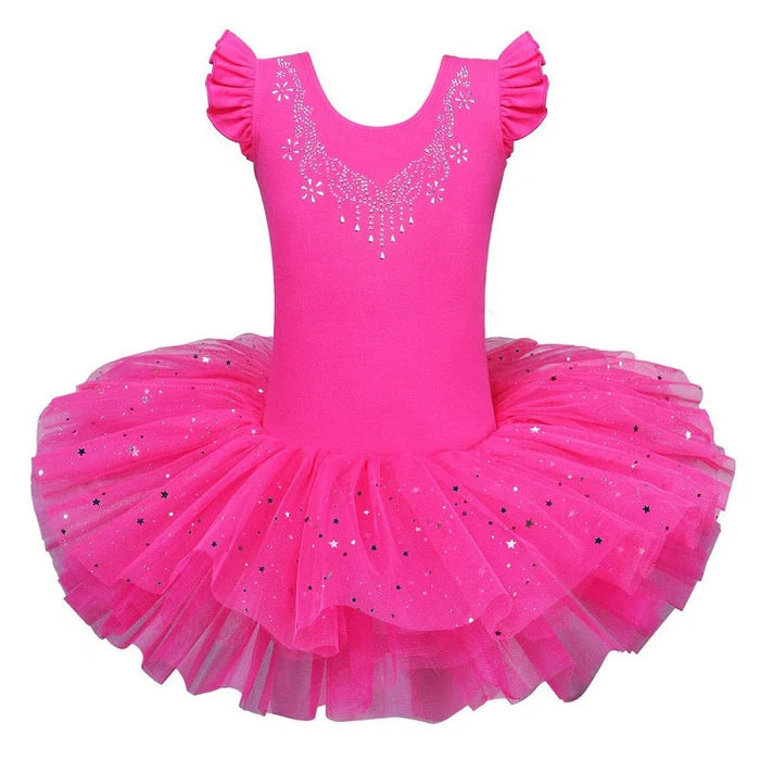 Fantasia Infantil Bailarina Tutu com vestido em tule e cotton. Perfeita para crianças, combina conforto e estilo para dançar e brincar como uma verdadeira bailarina!