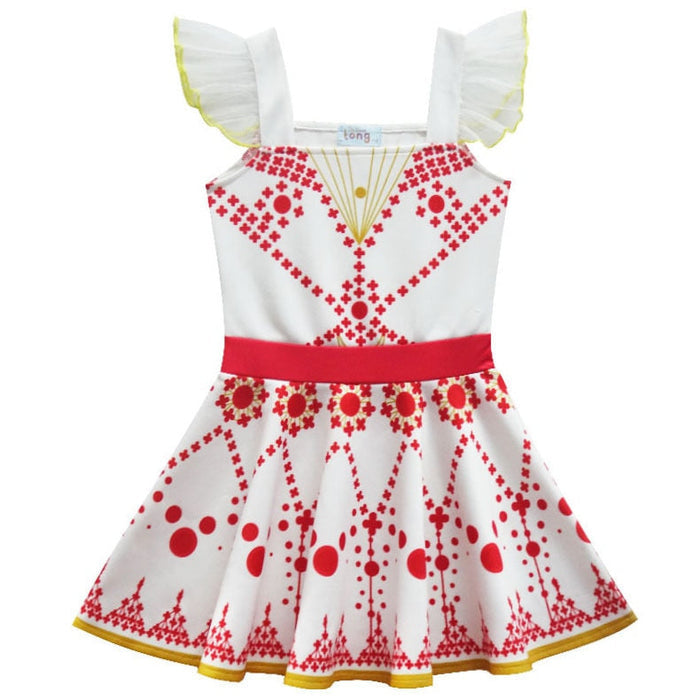 Fantasia Infantil Bailarina Encantada com vestido em poliéster e algodão. Perfeita para crianças em festas e brincadeiras, com design clássico de bailarina encantada!