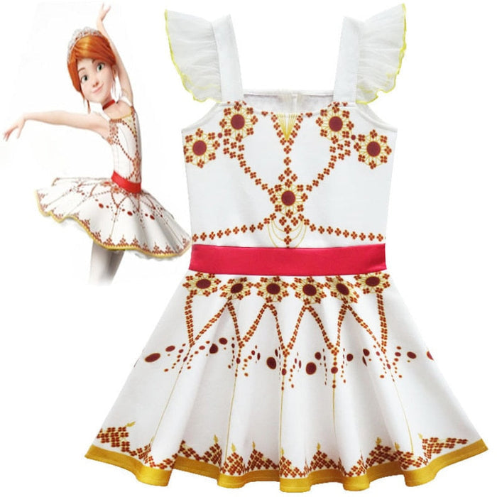 Fantasia Infantil Bailarina Encantada com vestido em poliéster e algodão. Perfeita para crianças em festas e brincadeiras, com design clássico de bailarina encantada!