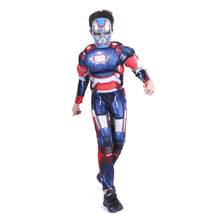 Fantasia Infantil Heróis Cosplay, em poliéster, perfeita para crianças em aventuras mágicas. Ideal para festas e brincadeiras, combina estilo e imaginação com qualidade!