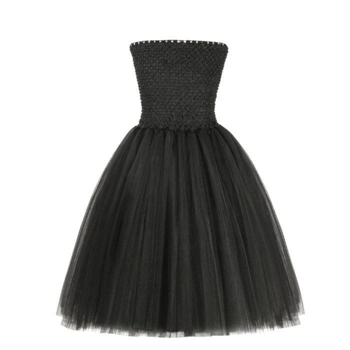 Fantasia Infantil Malévola Encantada com vestido, asas e tiara, em algodão e nylon. Perfeita para crianças em festas, com design autêntico da vilã cheia de magia!