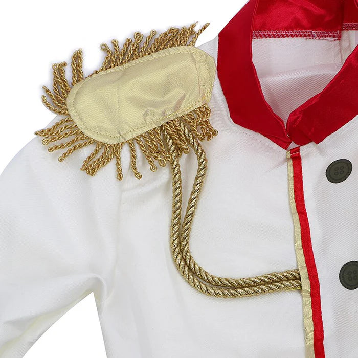 Fantasia Infantil Menino Príncipe, em poliéster, perfeita para crianças em aventuras mágicas. Ideal para festas e brincadeiras, combina estilo e imaginação com qualidade!