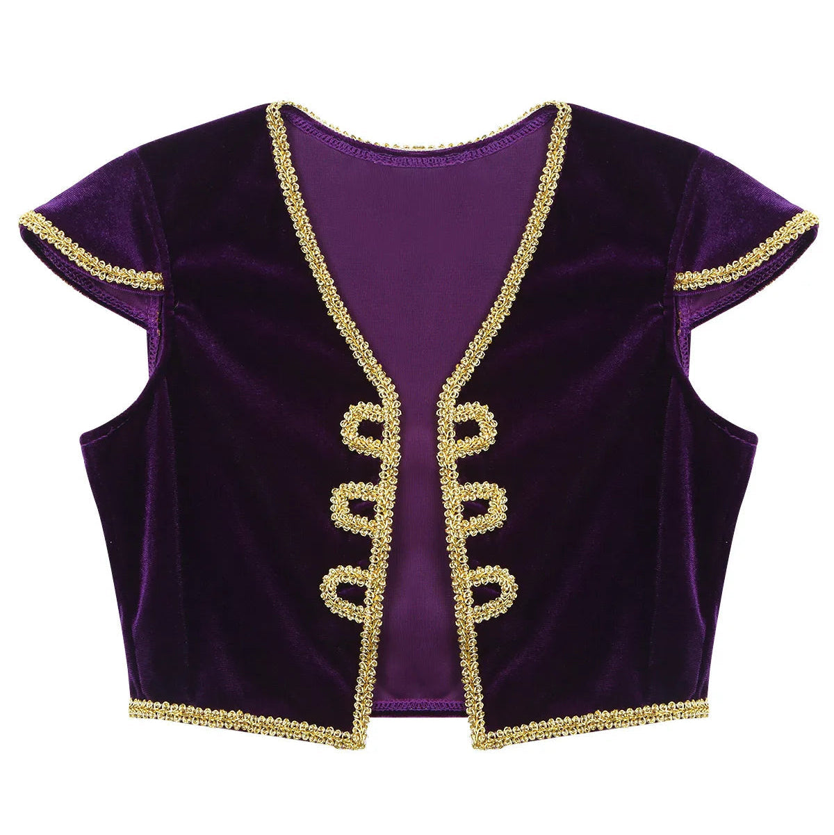 Fantasia Infantil Príncipe Aladdin em poliéster, perfeita para crianças. Ideal para festas e brincadeiras, traz o estilo mágico do herói de Agrabah com conforto!