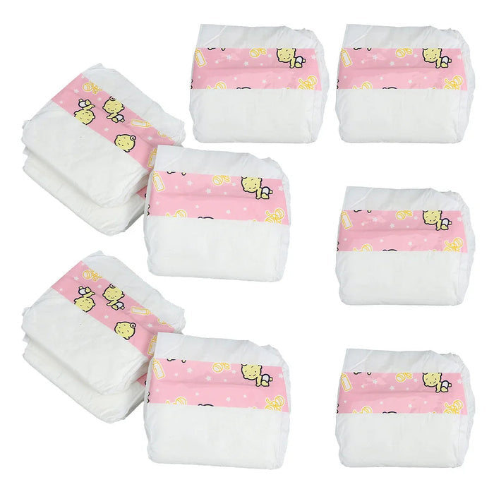 Kit 10 Fraldas Bebê Reborn, multicoloridas, para bonecas 18". Seguras, estimulam empatia e criatividade em crianças 3-6 anos, perfeitas para brincadeiras de cuidado!