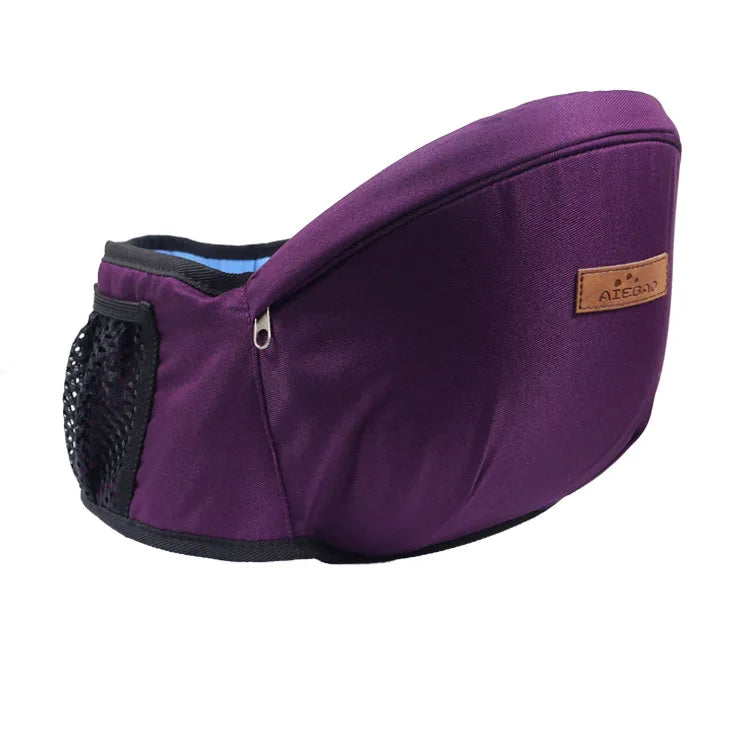 Canguru sling ergonômico com assento de quadril ajustável para bebês, ideal para passeios, viagens e conforto dos pais.