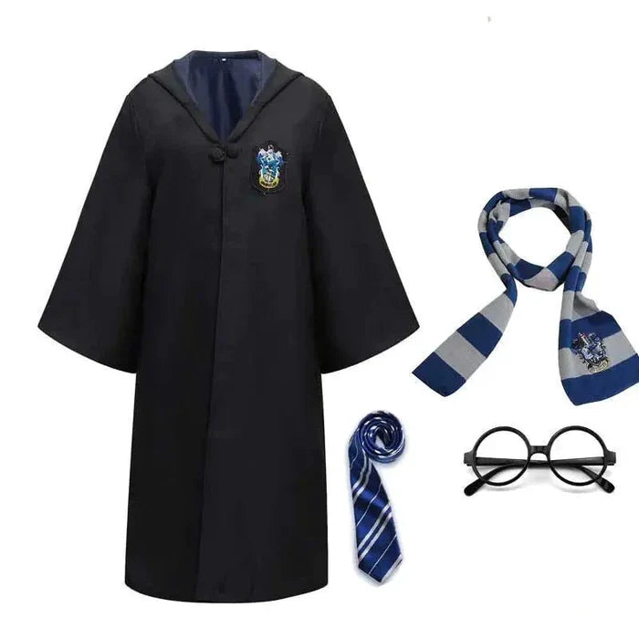 Fantasia Infantil Harry Potter, em poliéster, perfeita para crianças em aventuras mágicas. Ideal para festas e brincadeiras, combina estilo e imaginação com qualidade!