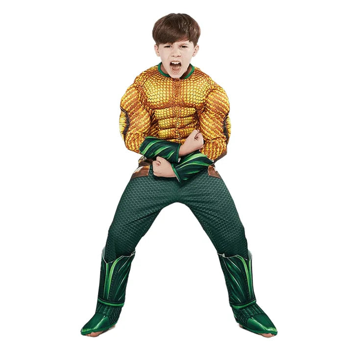 Fantasia Infantil Heróis Cosplay, em poliéster, perfeita para crianças em aventuras mágicas. Ideal para festas e brincadeiras, combina estilo e imaginação com qualidade!