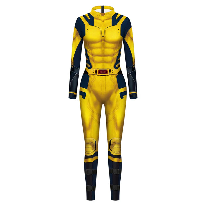 Fantasia Infantil Wolverine Unissex com macacão, em poliéster. Perfeita para crianças, combina aventuras mágicas e conforto, ideal para brincadeiras e festas!