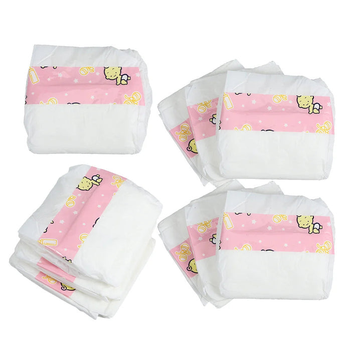Kit 10 Fraldas Bebê Reborn, multicoloridas, para bonecas 18". Seguras, estimulam empatia e criatividade em crianças 3-6 anos, perfeitas para brincadeiras de cuidado!