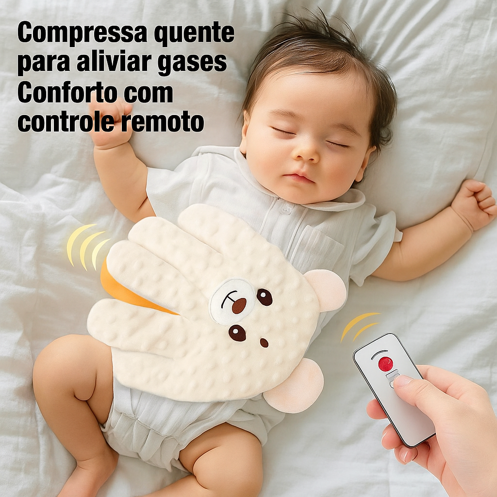 Travesseiro calmante automático para bebês de 0 a 3 anos com vibração suave, macio e anatômico, ideal para um sono tranquilo e seguro.